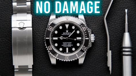 take rolex band off|how to unlock rolex bracelet.